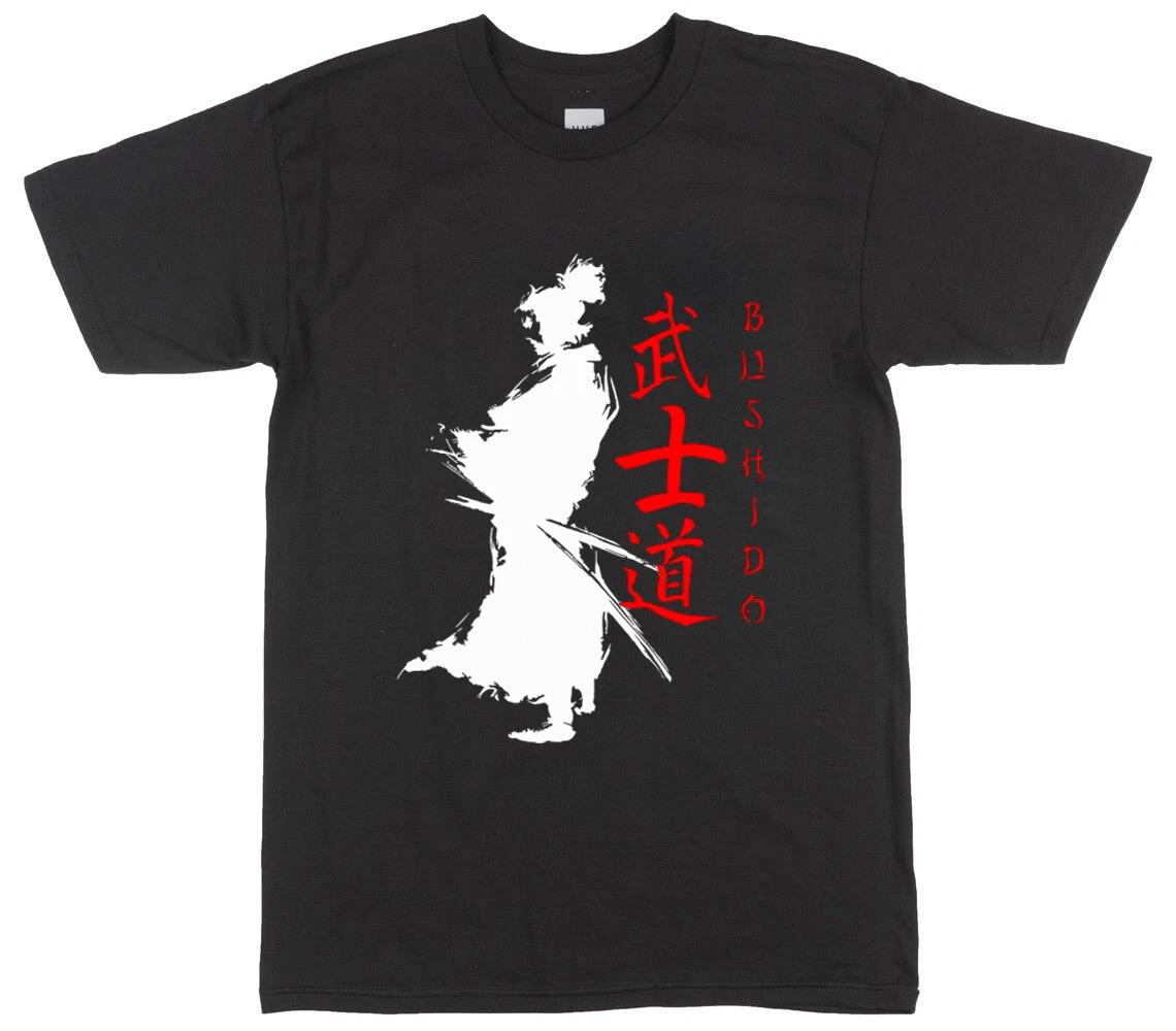 Men s and Women s T-shirts Bushido samurai katana art M