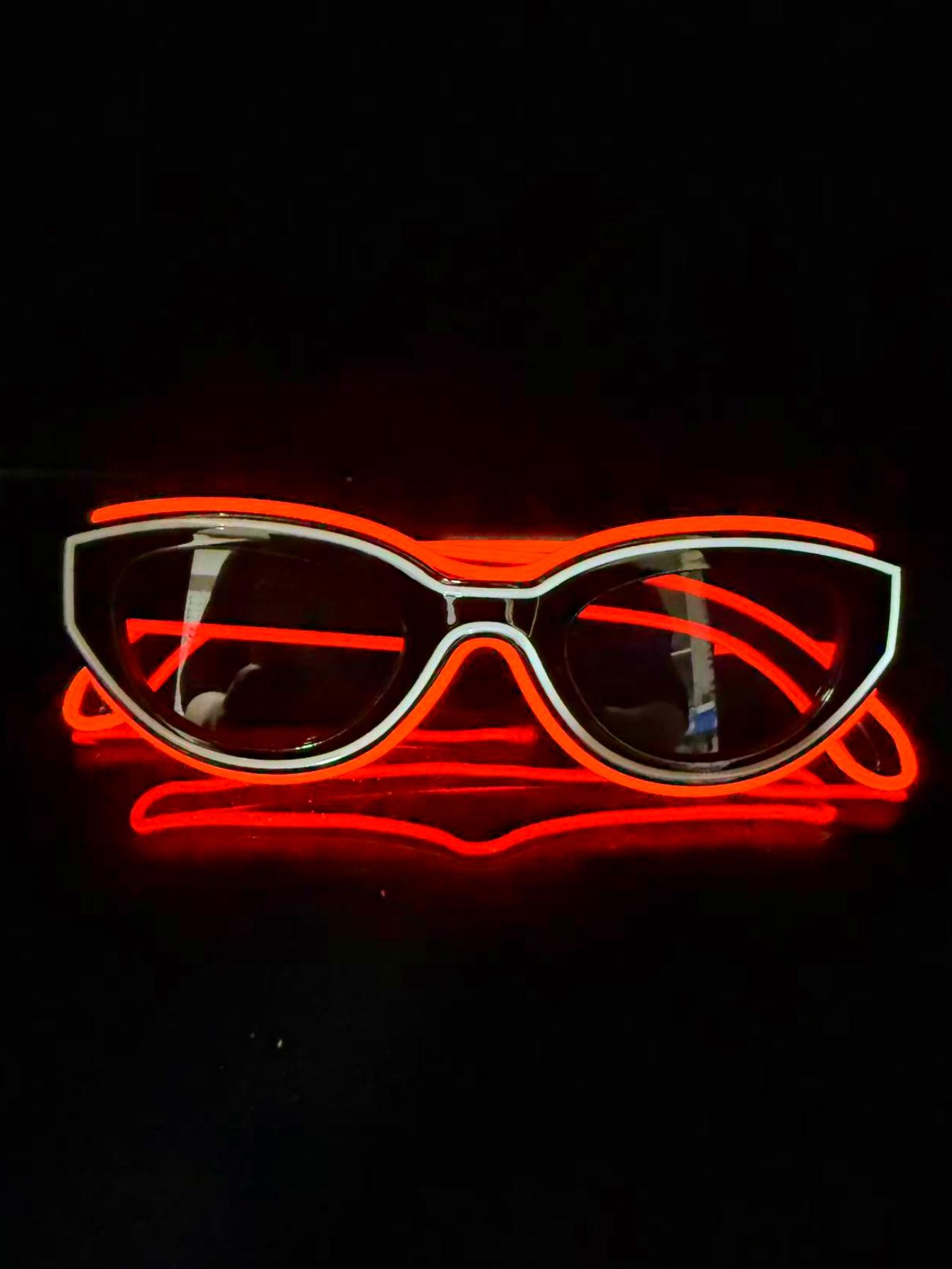 

Беспроводные EL светящиеся очки Диско светящиеся светодиодные Солнцезащитные очки онлайн-знаменитости Пиксельные KTV Бар Атмосфера Концерт Вспышка. Yellow