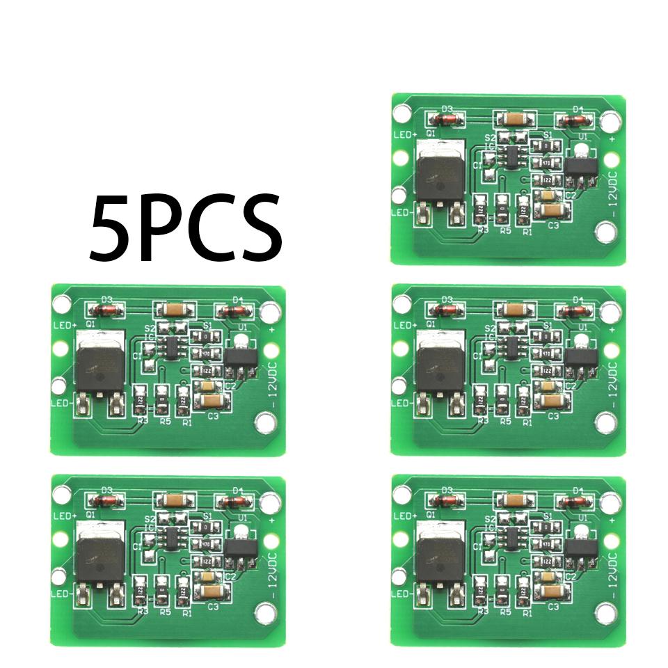 1-20PCS 12V Capacitive Touch Switch Sensor Module Push Button Touching Key Module Jog Latch With Relay DC 6-20V 3A TTP223