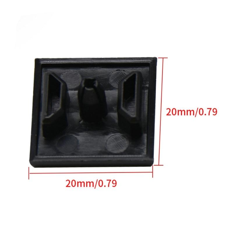 10PCS Black ABS V Slot End Caps For EU Standard 20x20mm Aluminum Extrusion Dustproof Edges Protectors 3D Printer Accessories