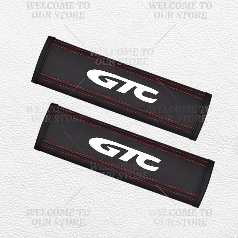 

2pcs Car Interior VXR GTC Emblem Seat Belt Cover Safety Belt Shoulder Protector Mats For Opel Insignia Mokka Zafira Vauxhall OPC