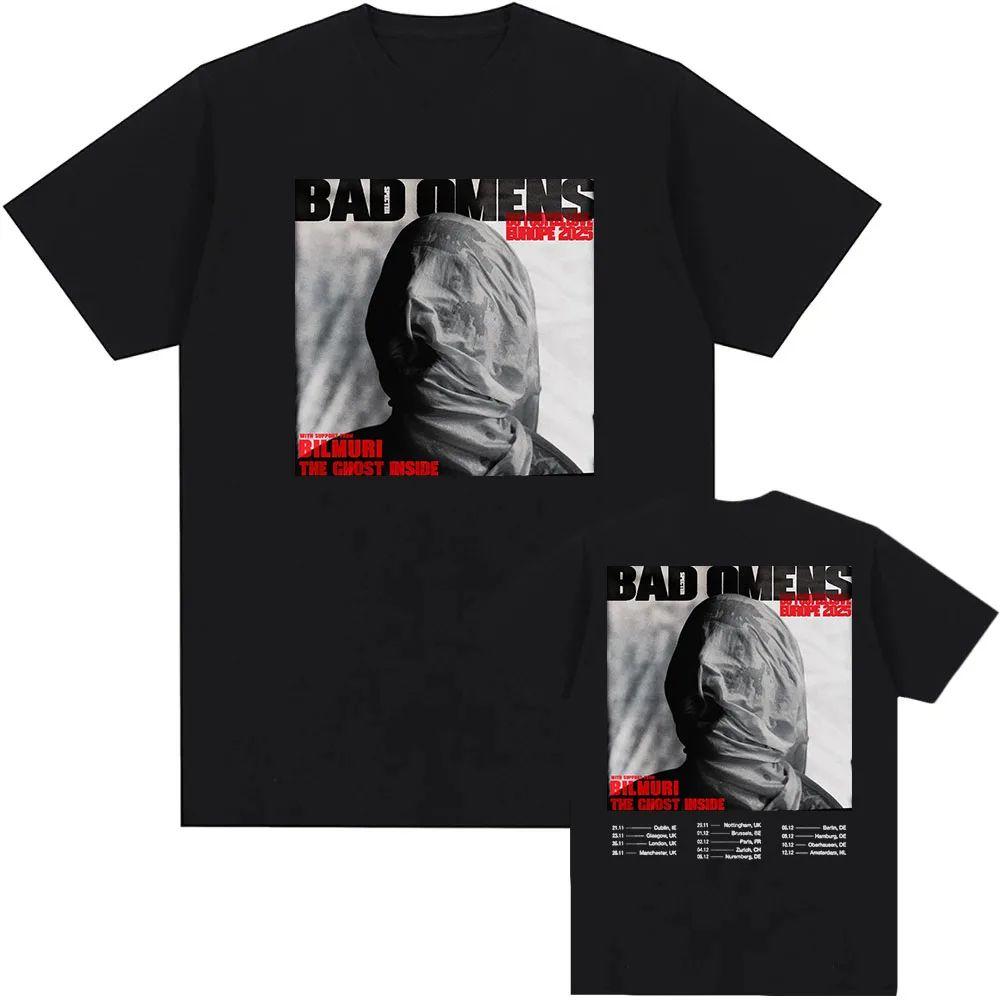 BAD OMENS Rock Band Graphic Tshirts Do You Feel Love Europe Tour Tshirt Streetwear Print Cotton Casual Loose T Shirt Unisex
