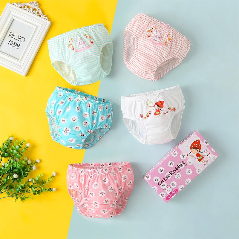 All-Cotton A-Grade Girls' Briefs: No-Wedgie Underwear for Small to Medium Children and Babies