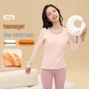 Yiershuang Women's Thermal Underwear Set with Cashmere & Silk Blend