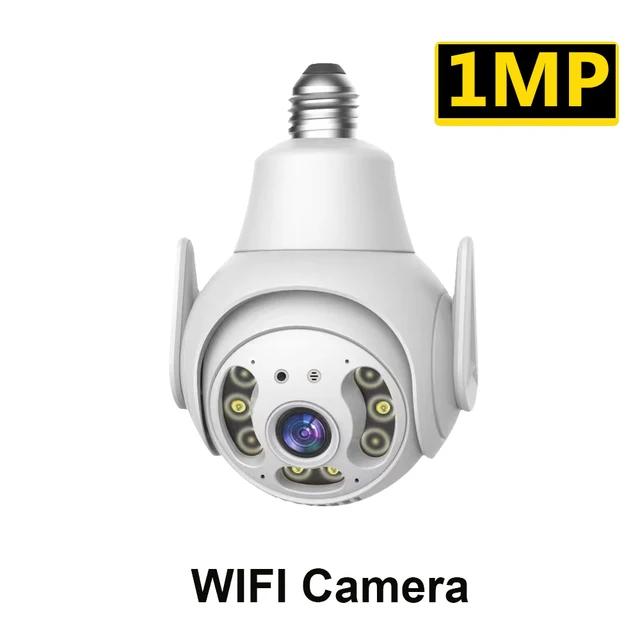 

3МП Камера спостереження WiFi з лампочкою E27 для приміщень, Цифровий зум, Виявлення людини, Повнокольорове нічне бачення, Розумний дім V380, Бездротові камери верблюд