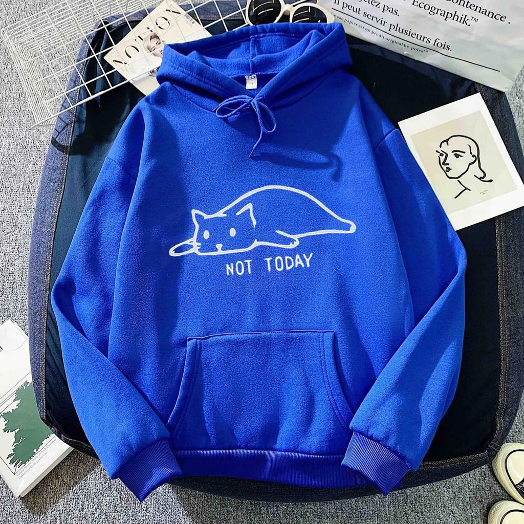Autumn Winter Cat Print Hoodie Sweatshirt Unisex Couples Fashion Versatile Clothing Full Sleeve Other Styles from Mainland