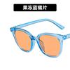 Square cat eye sunglasses women's new brown sunglasses travel street sunglasses take pictures