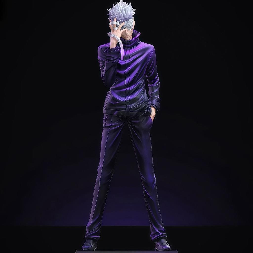 Noc Jujutsu Kaisen Satoru Gojo Gk Anime Action Figure Desk Setup Decor Pc Case Ornament Otaku Collectible Ideal Gift Anime Fans