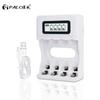 4 Slot Ulrea Fast Smart Intelligent Battery Usb Charger For 1.2V AA AAA NiCd NiMh Rechargeable Battery LCD Display Quick Charger