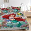 3pcs Princess Ariel Bedding Set - 1 Soft Quilt Cover + 2 Pillowcases, Machine Washable - Suitable for All Seasons, Perfect Gift for Family and Fr
