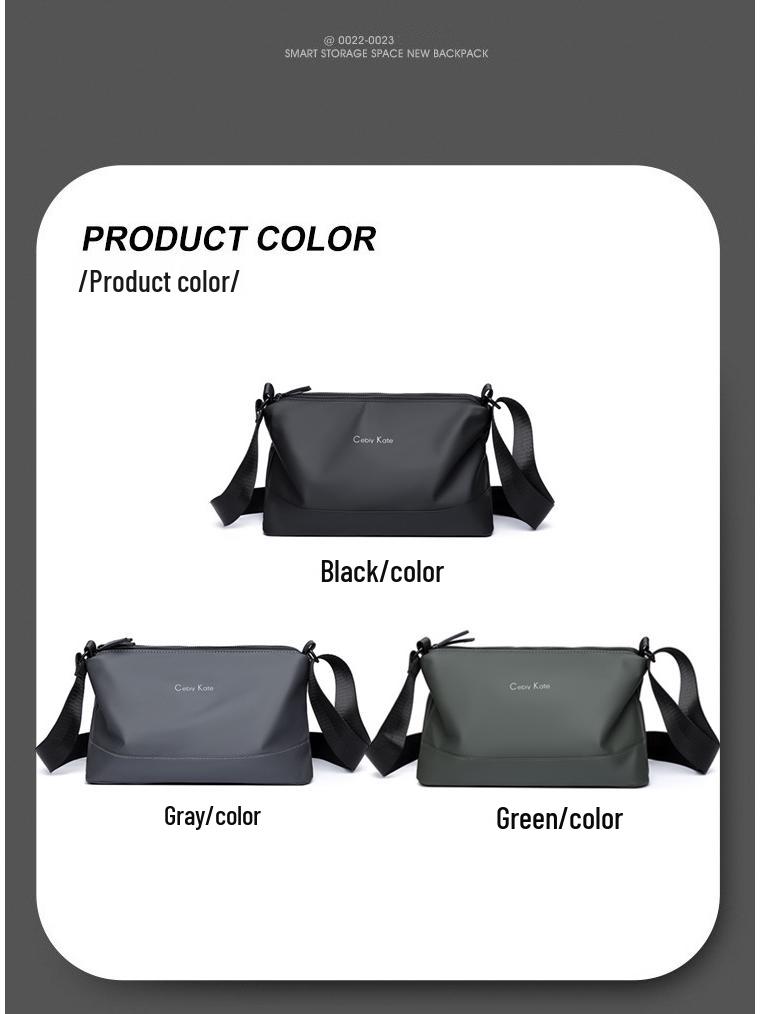 Trendy Men's Korean Crossbody & Shoulder Bag - Waterproof, Multi-Compartment, Large Capacity Backpack