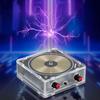 Mini Tesla Music Coil Bluetooth/AUX Dual Mode Music Box Artificial Lightning Touchable Audio Input Bluetooth Science Experiments