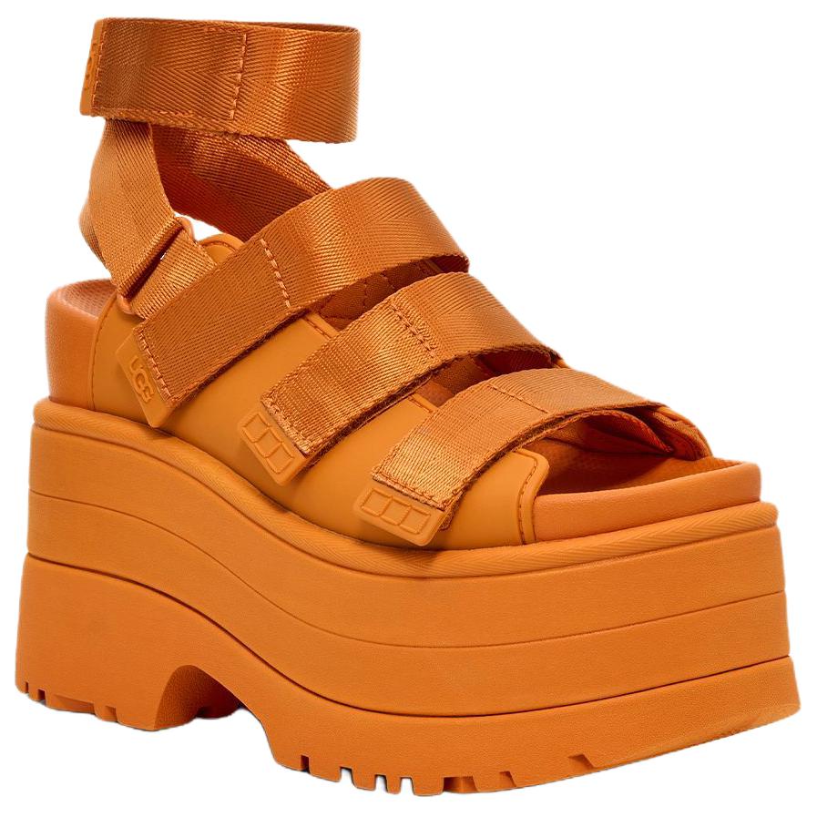 UGG Goldenrise Stoff Modisch Bequem Schlicht Pendeln Vielseitig Römersandalen Damen Sandalen Orange 1167431-DCT