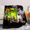 1PC My Singing Monsters Print Flannel Blanket, High quality All Seasons, Home Decor, Warmth and Comfort, Perfect for Christmas Gifts