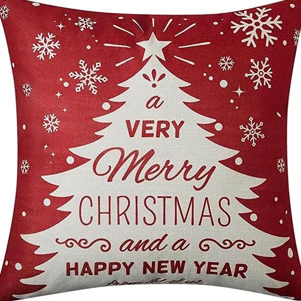 New Christmas Pillow Cover, Deer Snow Festival Decoration, Home Sofa, Living Room Pillow, Cushion Cover