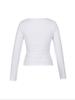2025 Spring/Summer Women's Y2K Square Neck Long Sleeve Casual Fashion Top