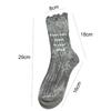 Punk Mid Tube Socks Unique Letter Personality Mid-Calf Socks Soft Autumn Winter Hosiery  For Women