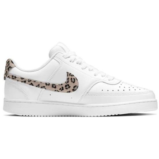 Nike Court Vision Low Leopard Swoosh - White 2021 - DD9665-100