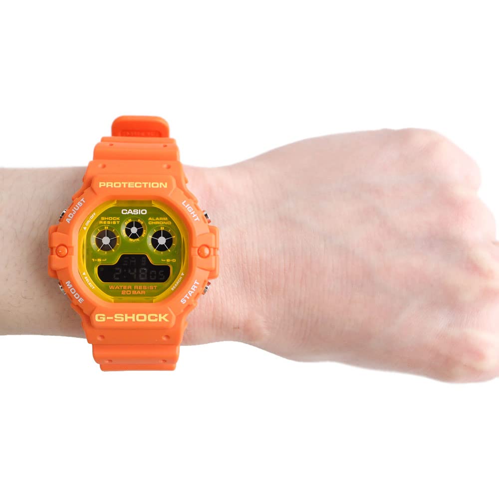 Casio Casio SERIA 5900 Zegarek cyfrowy przezroczysty szkielet pomarańczowy G-SHOCK G-Shock męski DW-5900TS-4 [Przedmiot]
