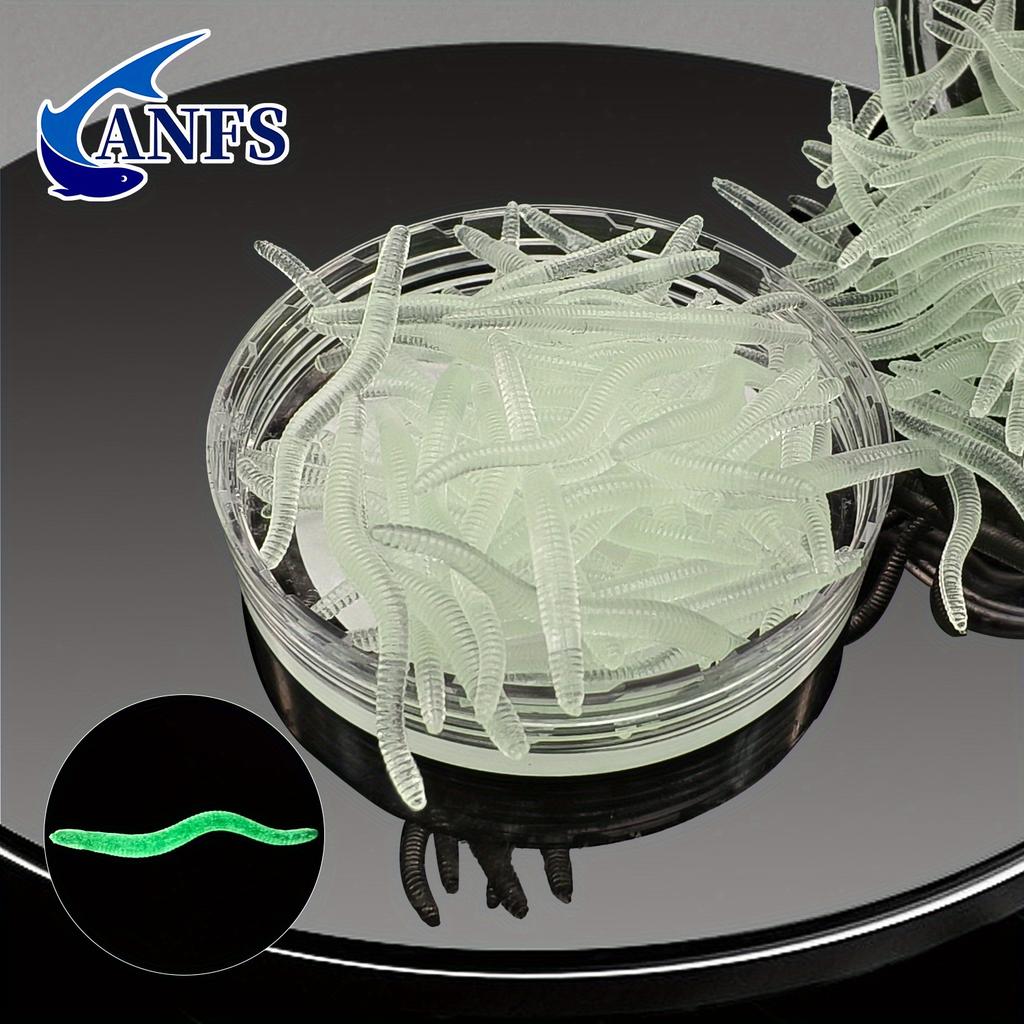 150pcs Bionic Earthworm Fishing Lures Realistic Soft Lure Set Fishing Bait for Freshwater & Saltwater Isca Artificial