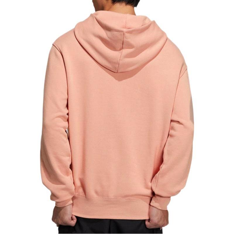 adidas Originals Solid Color Bear Logo Patch Hoodie Unisex Hoodies Pink HJ7820