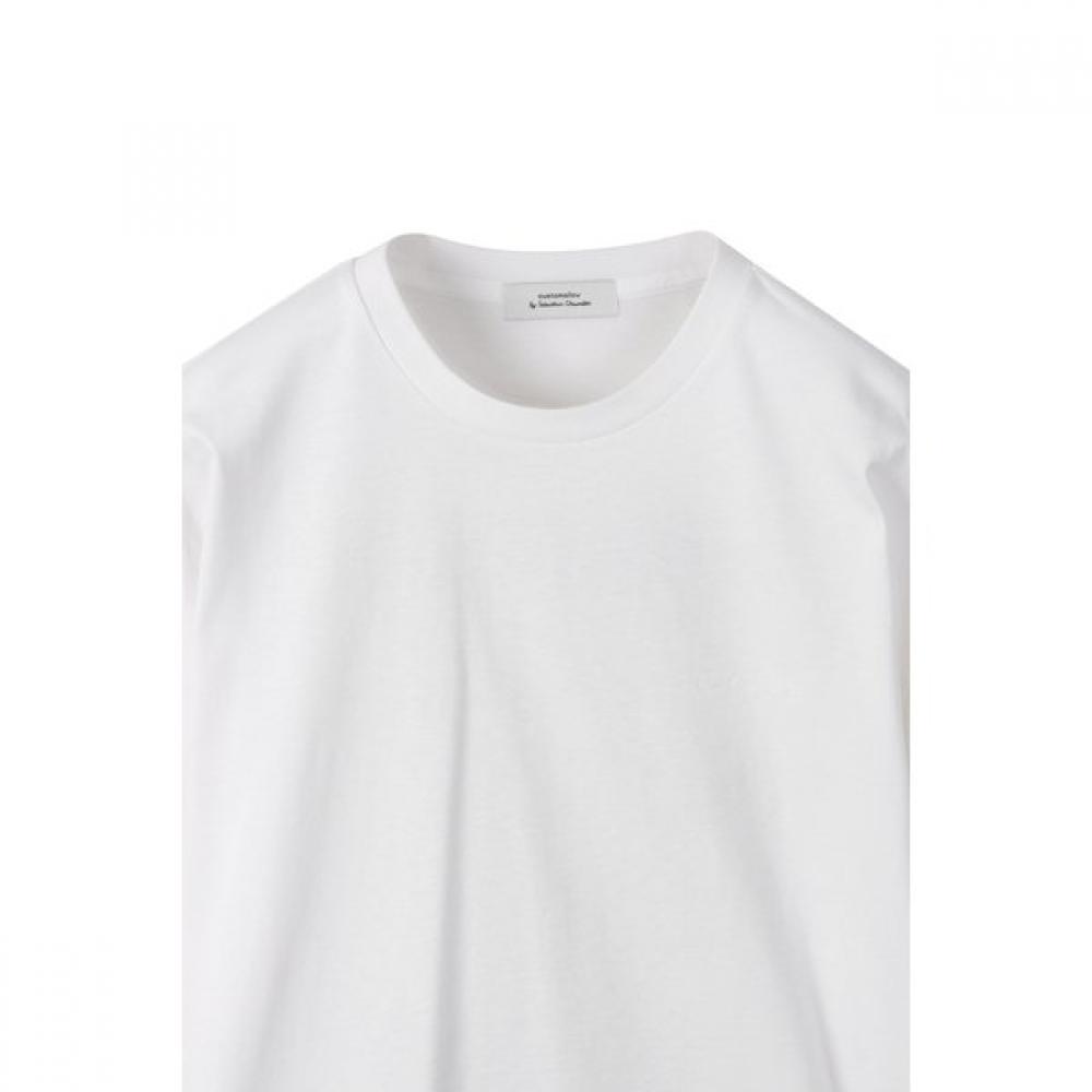 CusTomellow Long Sleeve T shirT whiTe cwTam25482whx
