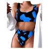 Women Cow Print Bikini Set Push-Up Brazilian Swimwear Beachwear Swimsuit