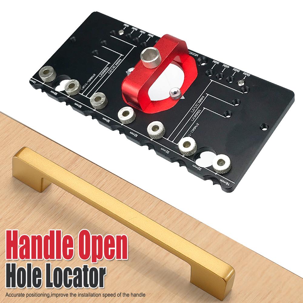35mm Drill Guide Concealed Hinge Jig 3-6mm Hinge Offset for Shelves Cabinet Wardrobe Handle