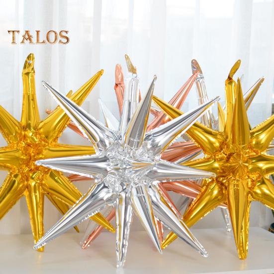 6 buc. Baloane cu stea Baloane din Mylar din folie Starburst cu 12 puncte pentru fundal pentru aniversarea nunții Crăciun Anul Nou Accesorii pentru petrecerea de naștere