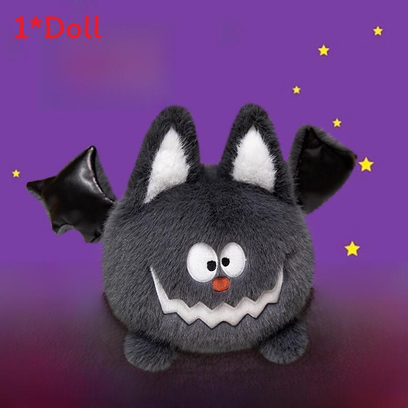 Halloween Ghost Pumpkin Plush Toy With Soft Short Hair For Holiday Decorations And Kids