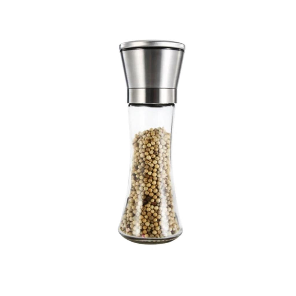 MAXCOOK 304 Stainless Steel Grinder, Manual Pepper Grinder Bottle for Black Pepper and Sichuan Peppercorns, Large Size