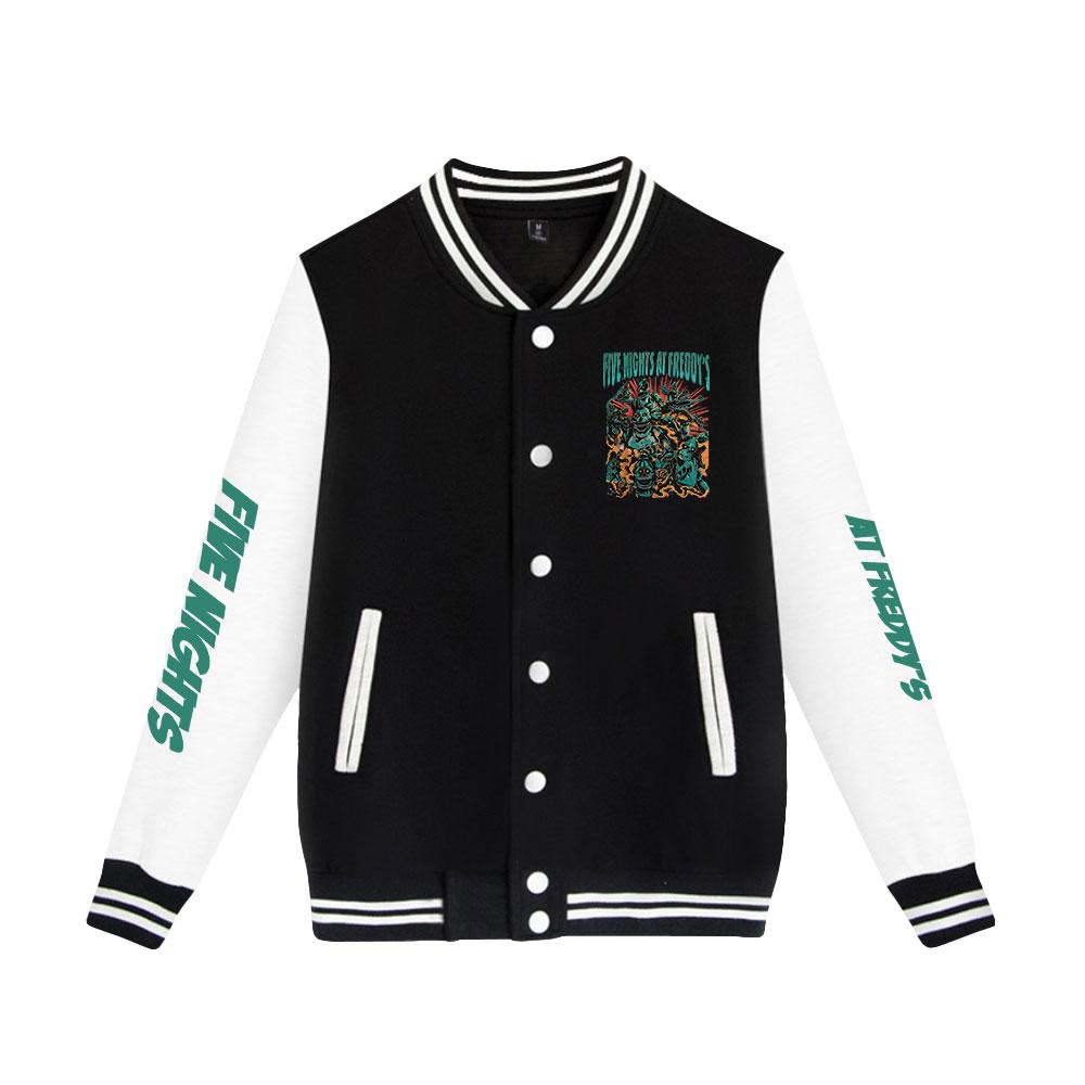 Fünf Nächte bei Freddy's Baseball Jacke Männer Frauen Hip Hop Harajuku Jacken Streetwear Kinder Jungen Mädchen Lose College Mäntel