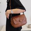 Damen Große Kapazität Kleine Quadratische Tasche Umhängetasche Weiches Leder Muttertasche