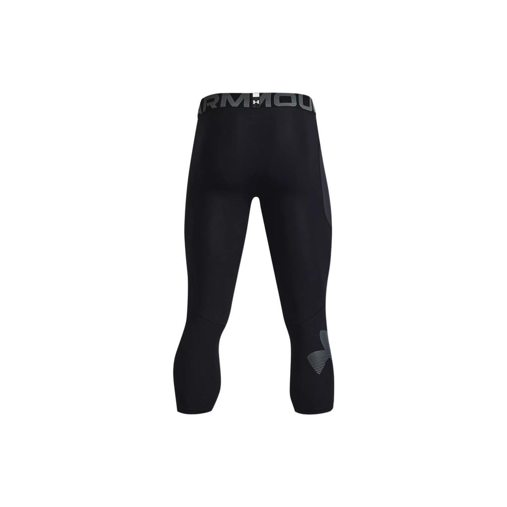 Under Armour Printed Training Compression Workout Capris Men bottoms Black 1370328-001