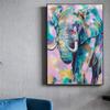 Cute Animal Elephant HD Canvas Painting Living Room Animal Home Decoration Gift