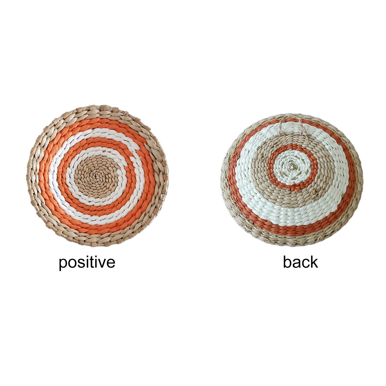 

Богемний Вітер Солом яний Фон Настінні Прикраси Креативна Дитяча Кімната Рукоплетна Тарілка Декоративна Підвіска Type 7