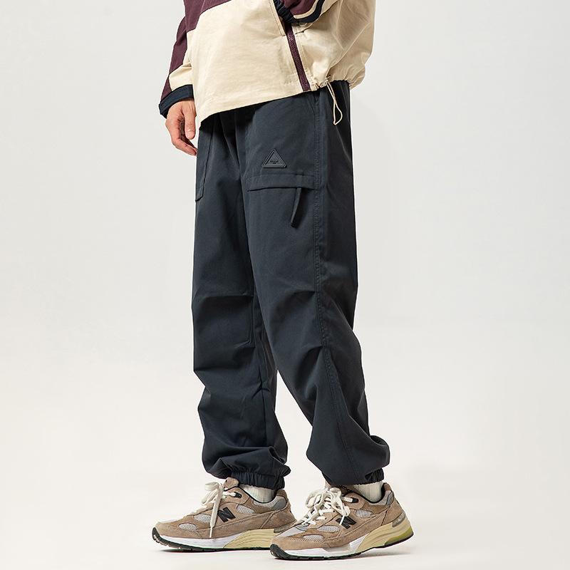New American tooling pants men's autumn and winter functional wind tied feet sports casual trousers black shock pants
