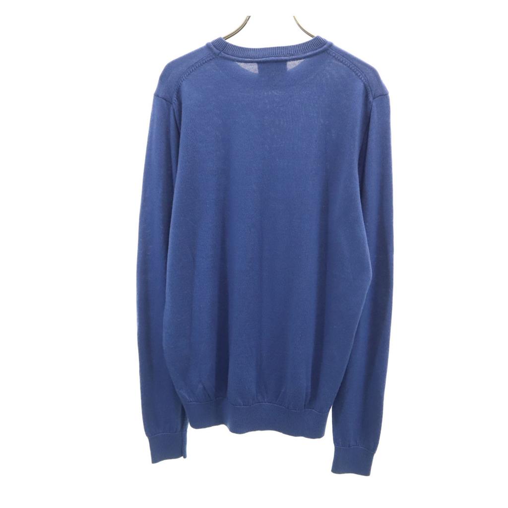 LACOSTE made in Japan Long sleeve knit 4 Blue Men's Used