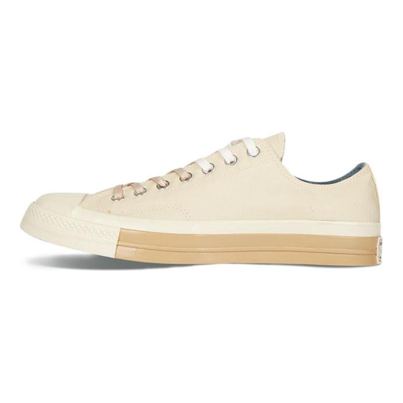 Converse 1970er Jahre Leichte Low-Top Canvas-Schuhe Unisex Elfenbeinweiß 161673C