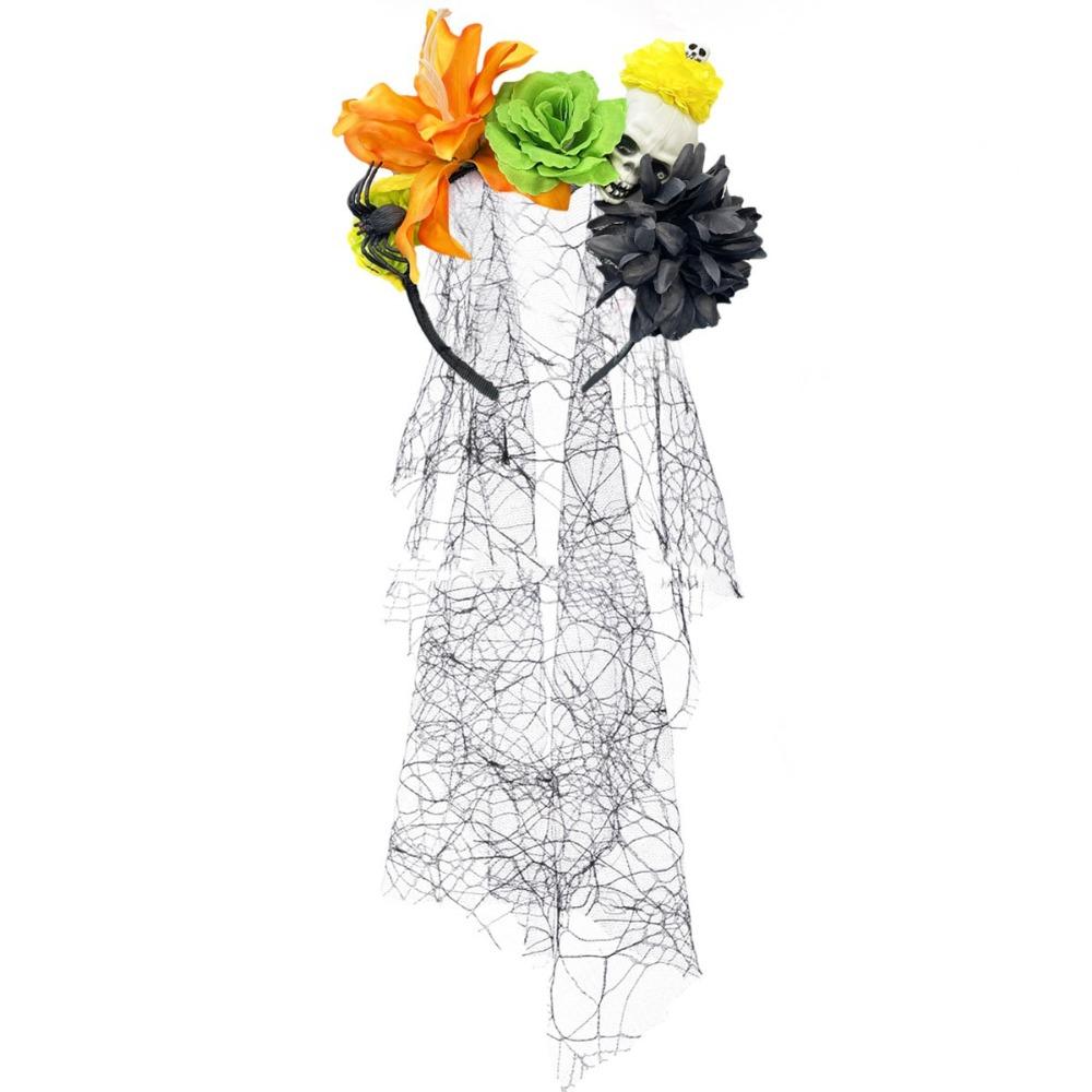 Lace Veil Halloween Veil Headband Halloween Costume Party Headpiece  Hair Accessories