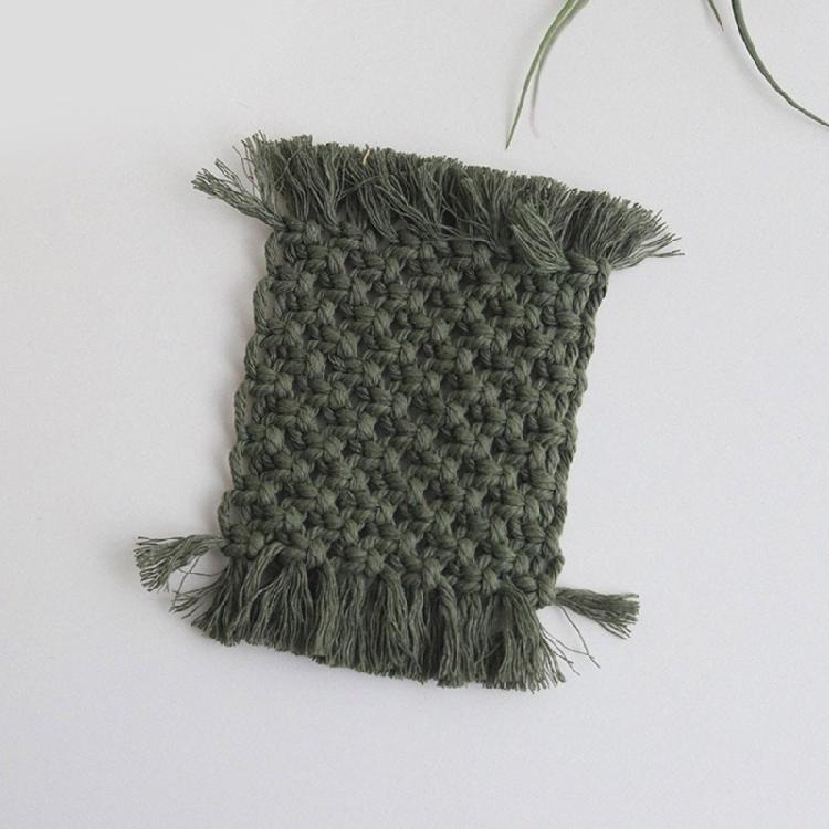 2pcs Crochet Cotton Table Pads Heat Resistant Placemats Colorful Coaster Decorative and Protective Mats for Hot Dishes