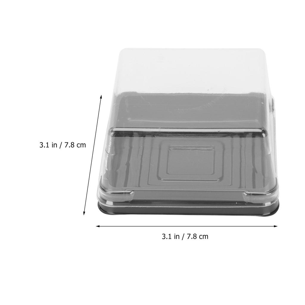 50Pcs Moon Cake Blister Boxes Transparent Plastic Dessert Boxes for Bakery Packing with Good Sealing Effect Reusable Cake