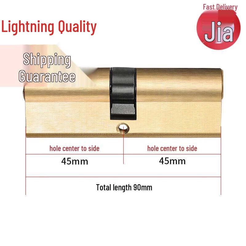 Universal Brass Anti-Theft Door Lock Cylinder
