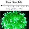 LED Pixel String Light 36 Ft | 360° Glowing Copper Wire Lights for Home, Diwali & Christmas Decoration | Bright Green | Pack of 1