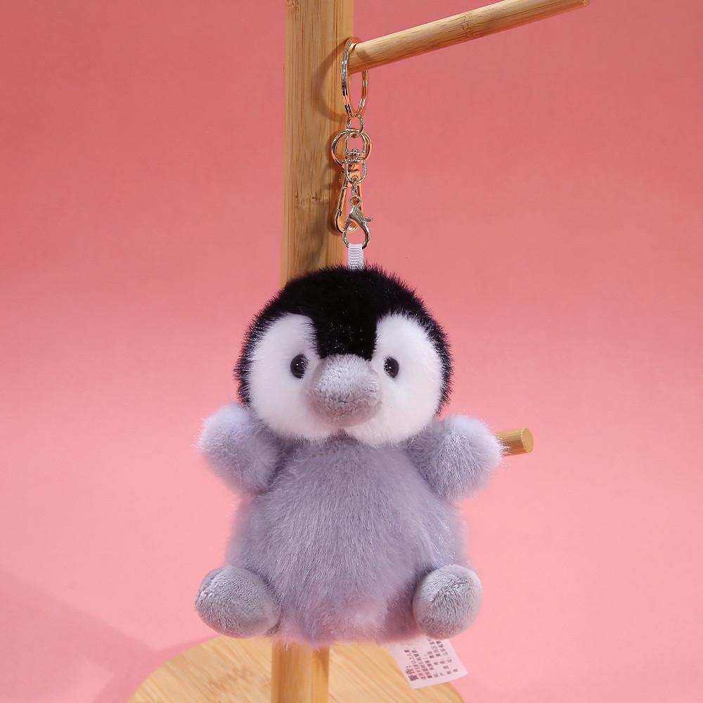 Plush Bear Keychain Animal Toy Soft Polyester Hanging Decor For Kids