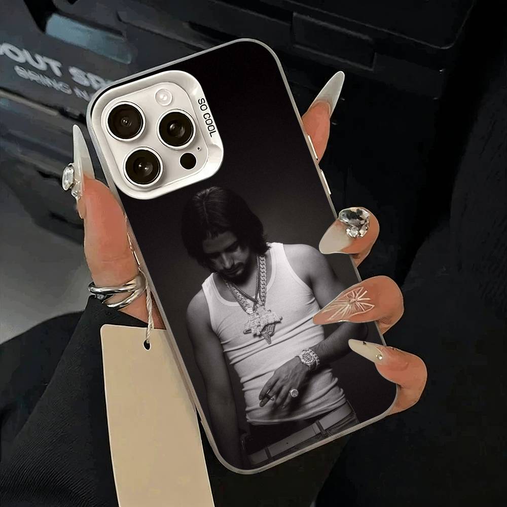 Rapper-Clarent Phone Case For iPhone 17,16,15,14,13,12,11 Plus,Pro Max,XS,white silver phone case