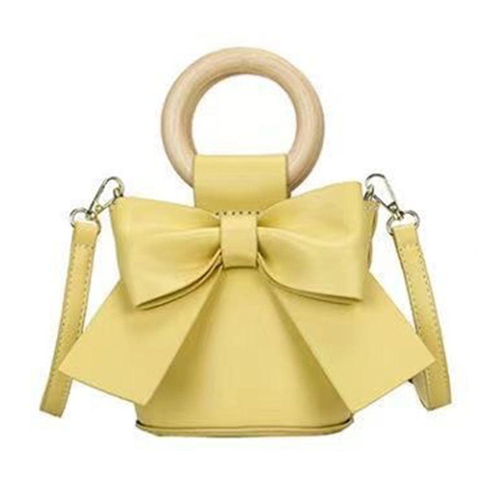 

Сумка-ведро кроссбоди из искусственной кожи Материалы для изготовления Вязание крючком Вязаная сумочка Плетеный набор Женщины жёлтый