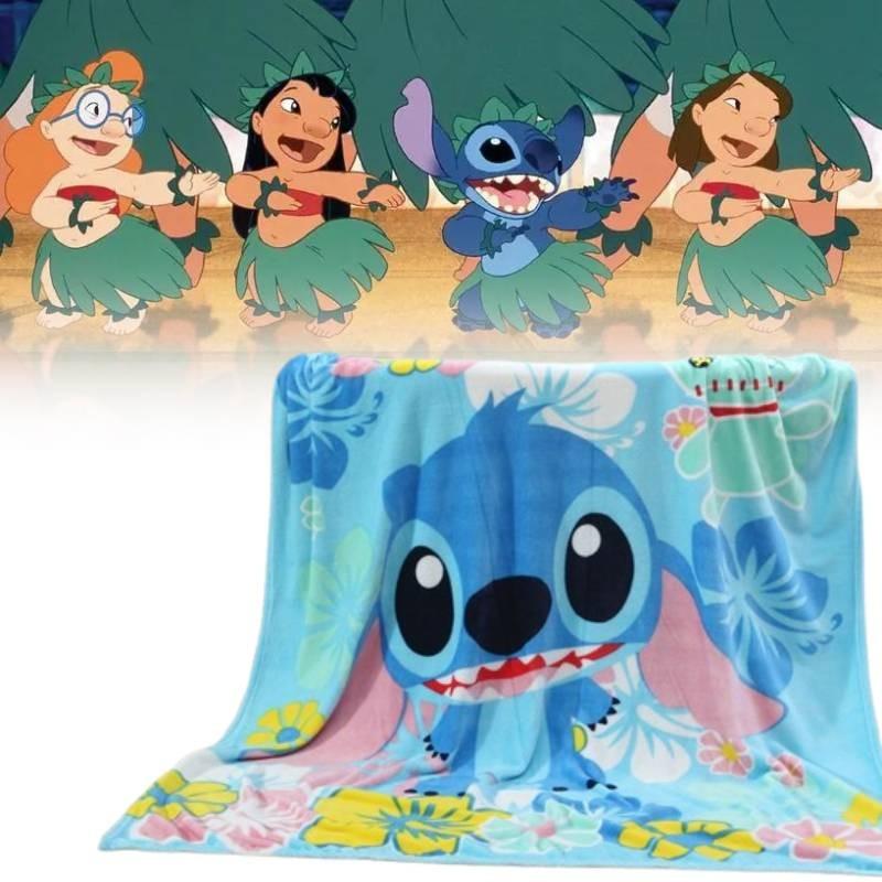 Cozy Plush Cartoon Patterned Air Conditioning Blanket For Kids With Man Design