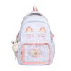 Schoolbag cute two-dimensional pain bag autumn and winter new contrasting colors high value schoolbag junior high school high school student 