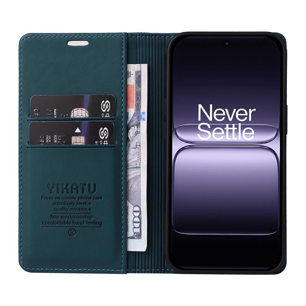 For OnePlus 13T 5G Phone Cases YIKATU Magnetic Closure PU Leather Mobile Cover